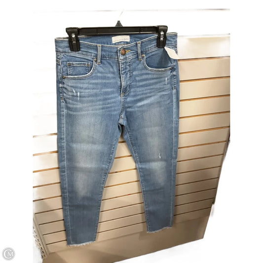 Jeans Skinny By Loft In Blue Denim, Size: 4