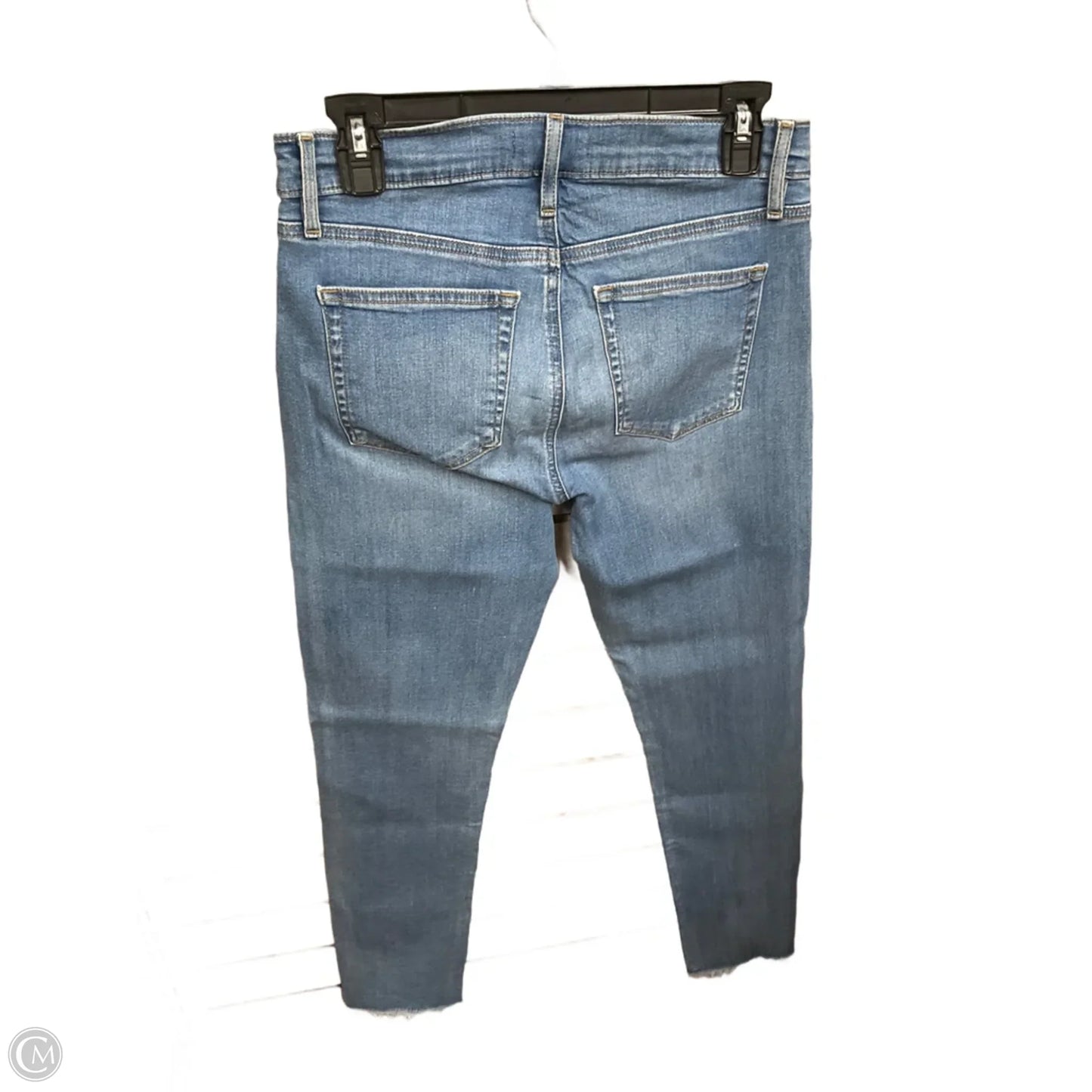 Jeans Skinny By Loft In Blue Denim, Size: 4