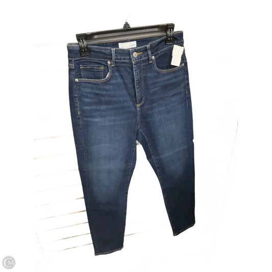 Jeans Skinny By Loft In Blue Denim, Size: 4