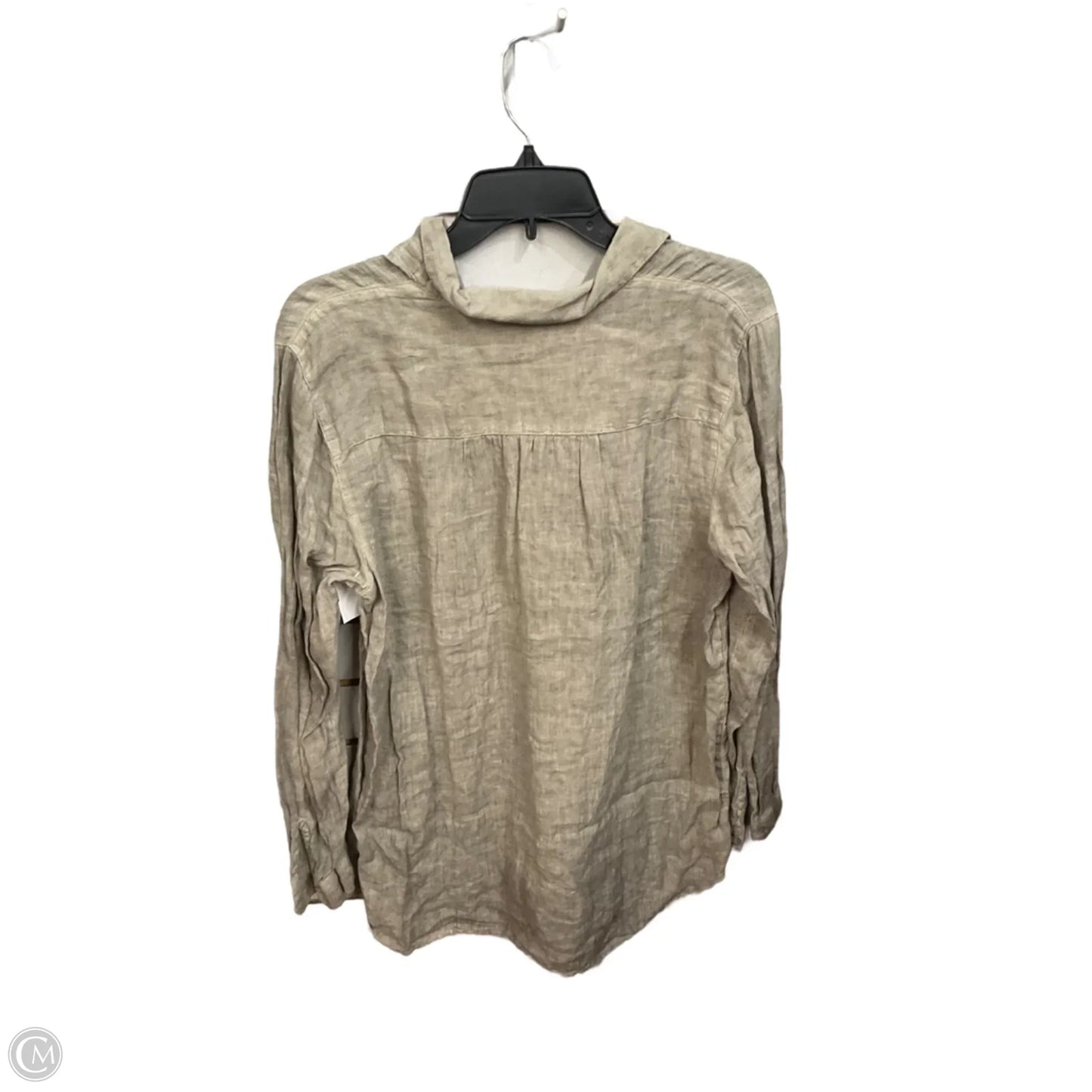 Tunic Long Sleeve By J. Jill In Green & Grey, Size: M
