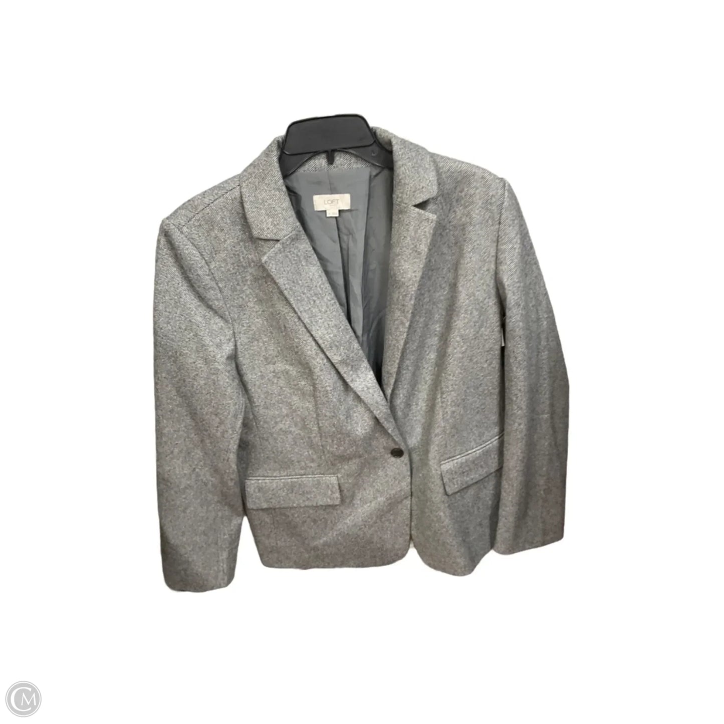 Blazer By Loft In Grey, Size: Xl