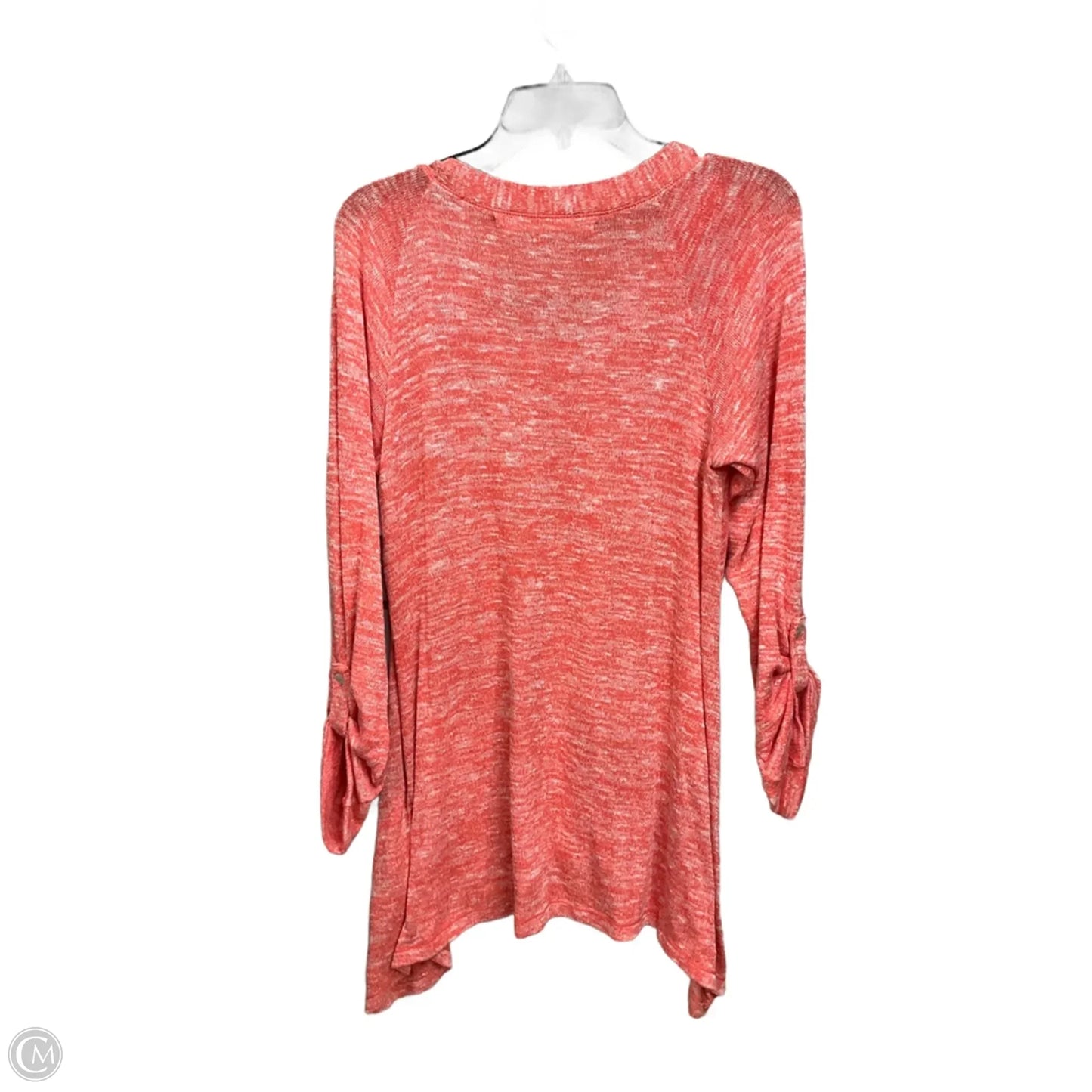 Top Long Sleeve Basic By Chelsea And Violet In Coral, Size: L