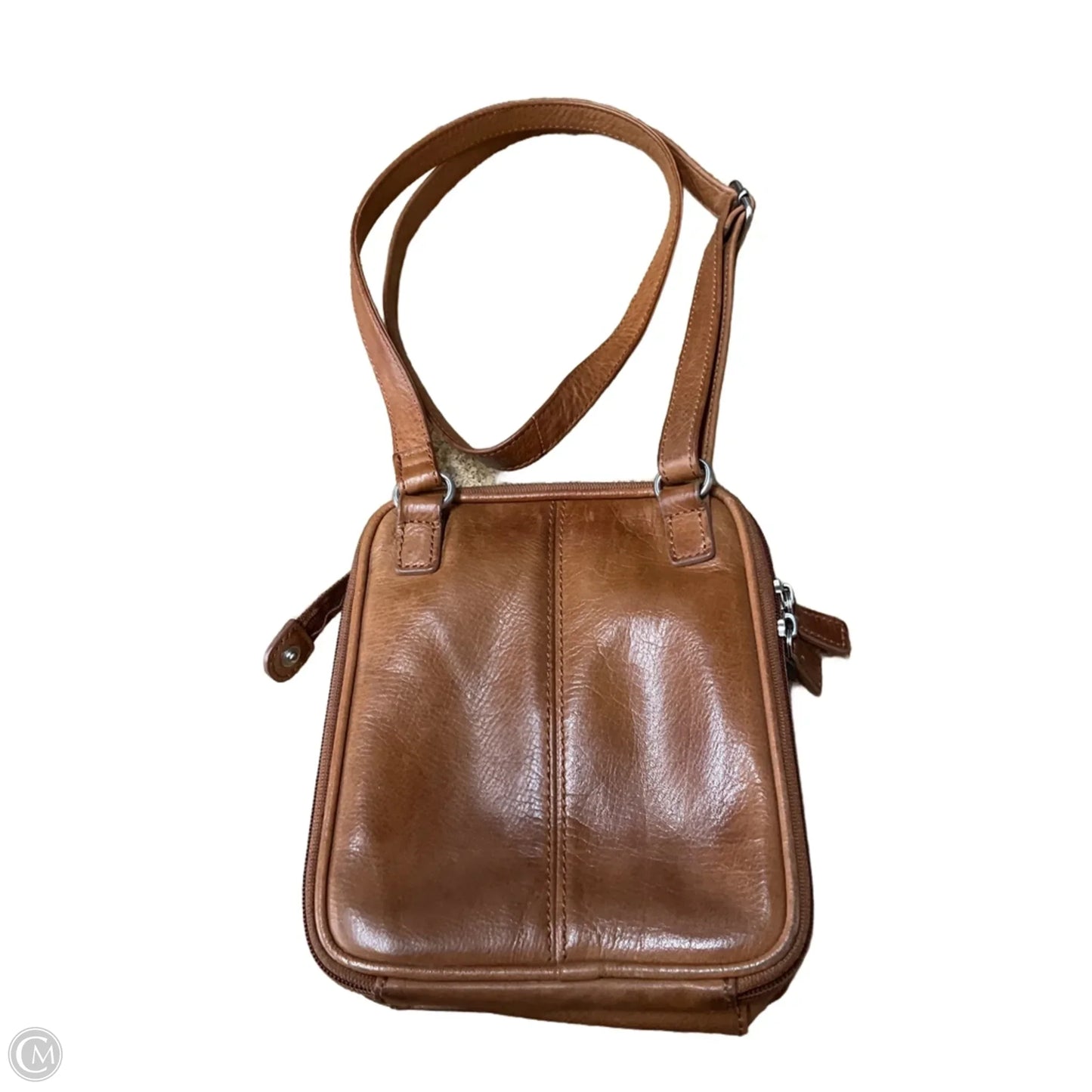 Crossbody Leather By Fossil, Size: Small