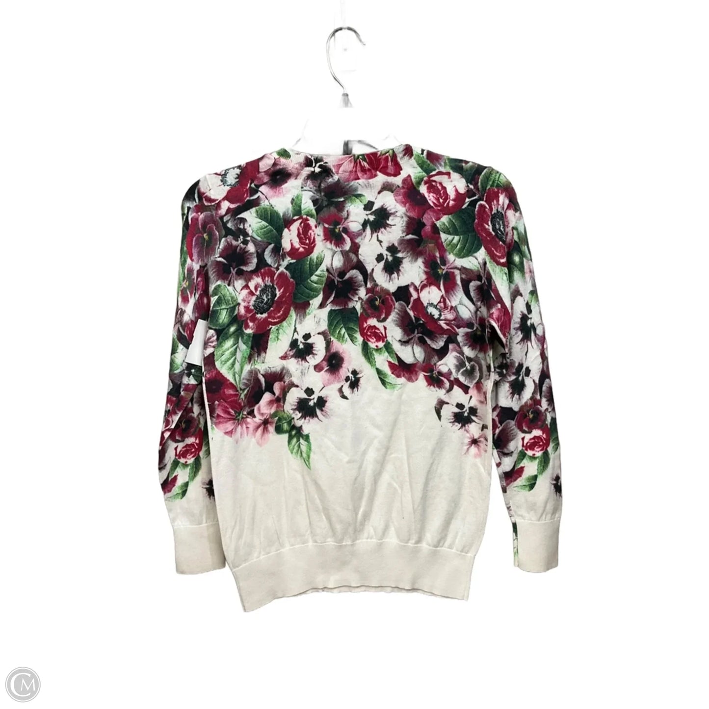 Top Long Sleeve By Halogen In Floral Print, Size: Xsp