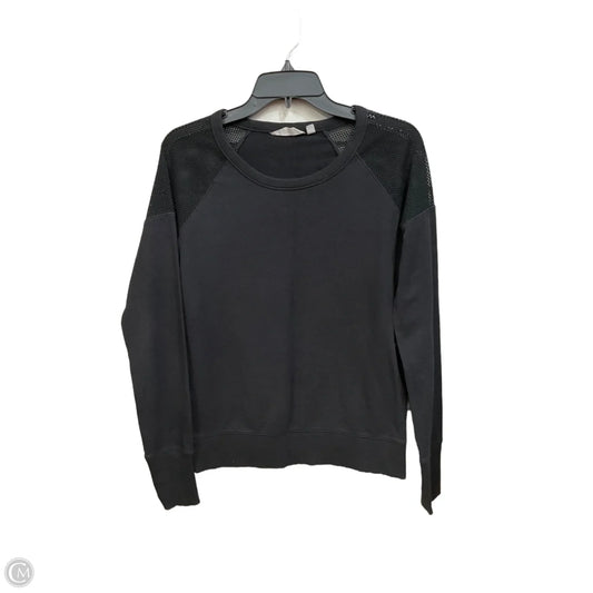 Athletic Top Long Sleeve Crewneck By Athleta In Black, Size: Xs