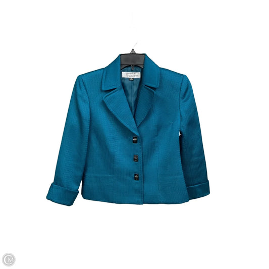 Blazer By Tahari In Teal, Size: Xsp
