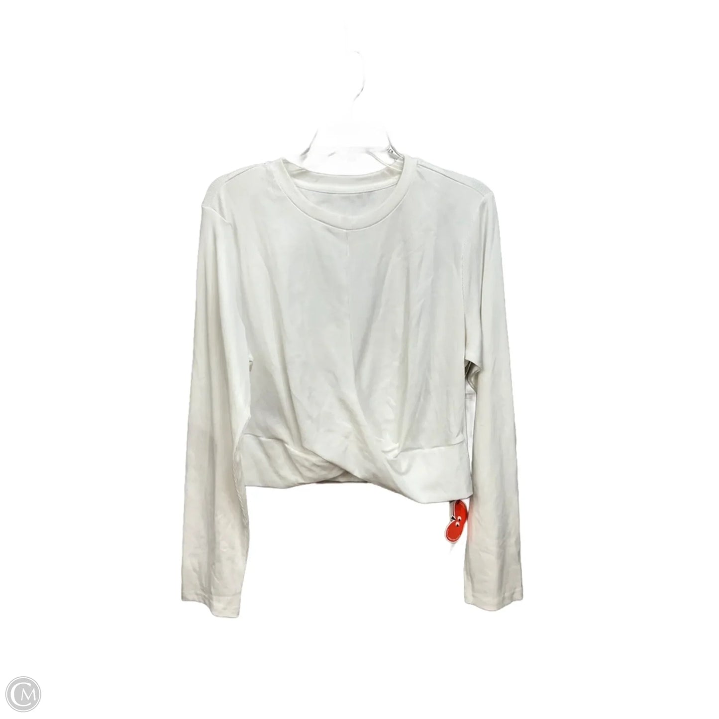 Top Long Sleeve Basic By Cider In White, Size: 3x