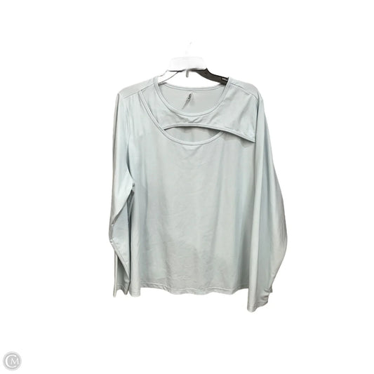Athletic Top Long Sleeve Crewneck By Mta Sport In Blue, Size: 3x