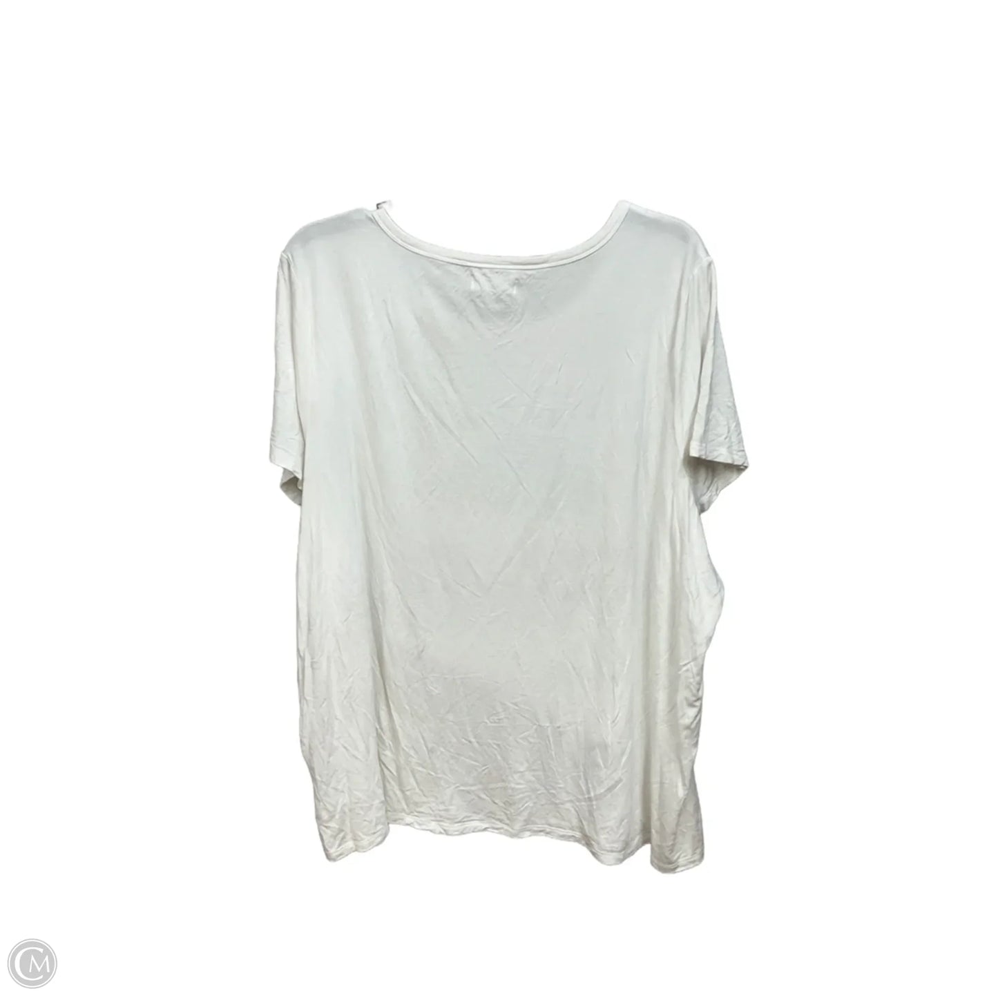 Top Short Sleeve Basic By Maurices In White, Size: 2x