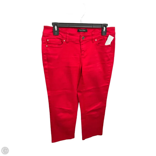 Pants Cropped By White House Black Market In Red, Size: 6