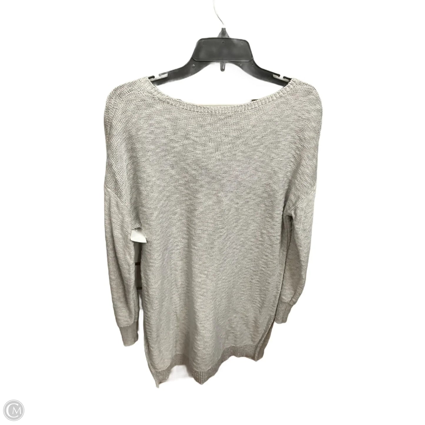 Top Long Sleeve Basic By Just Fab In Grey, Size: M