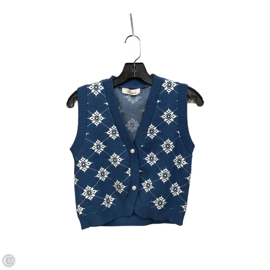 Vest Sweater By Clothes Mentor In Multi-colored, Size: S