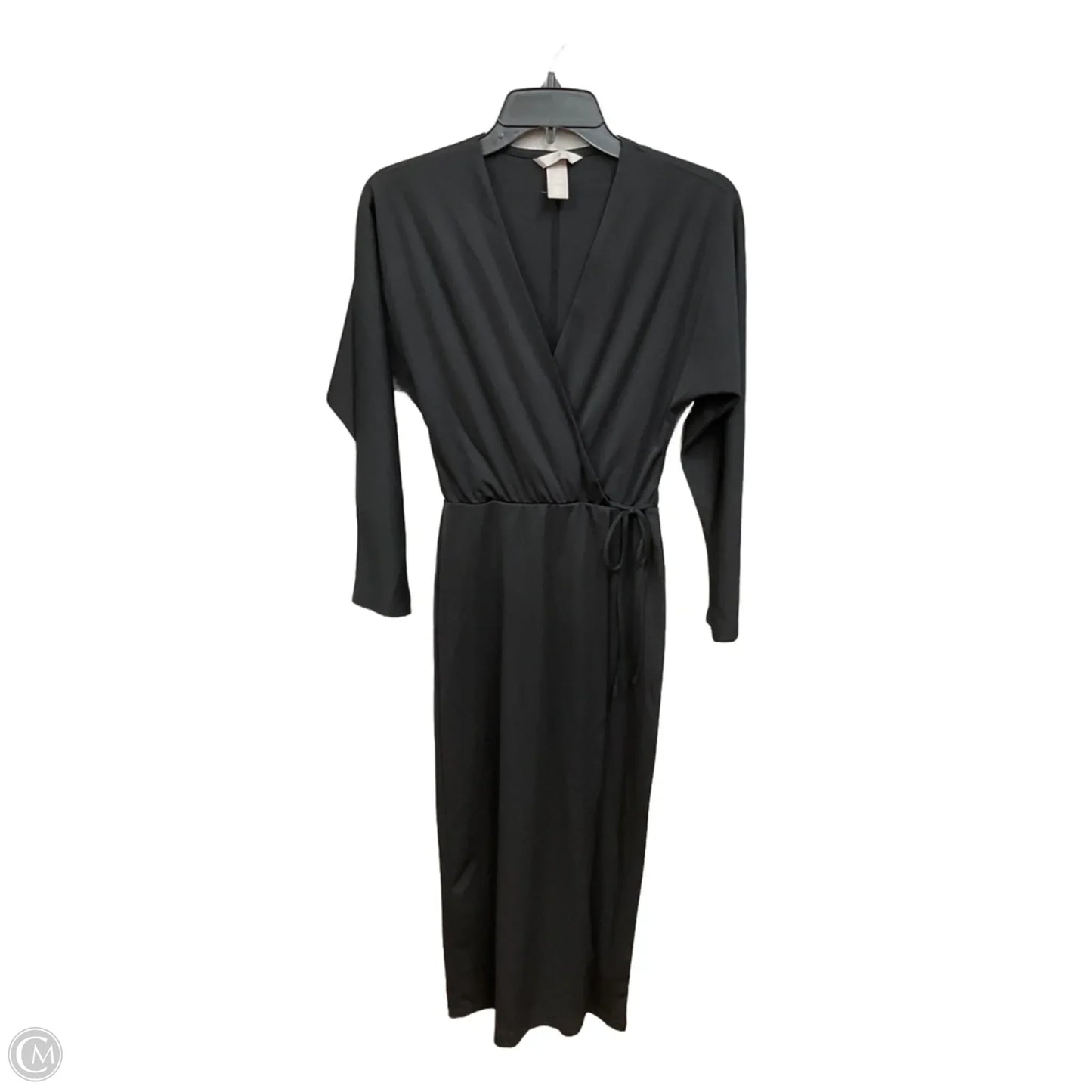 Dress Casual Midi By H&m In Black, Size: Xs