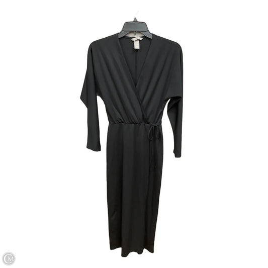 Dress Casual Midi By H&m In Black, Size: Xs