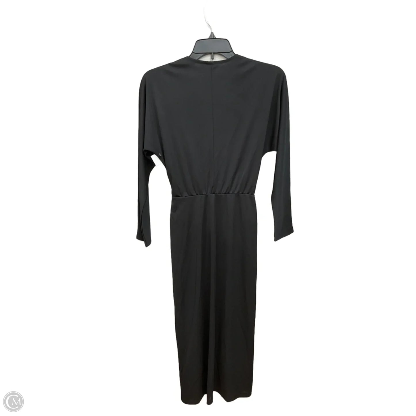 Dress Casual Midi By H&m In Black, Size: Xs