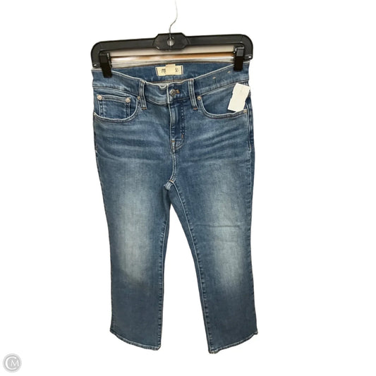 Jeans Straight By Madewell In Blue Denim, Size: 4