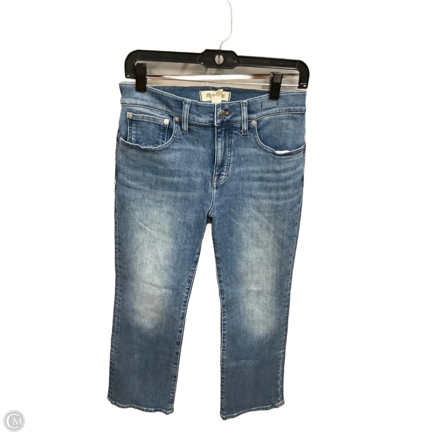 Jeans Straight By Madewell In Blue Denim, Size: 4
