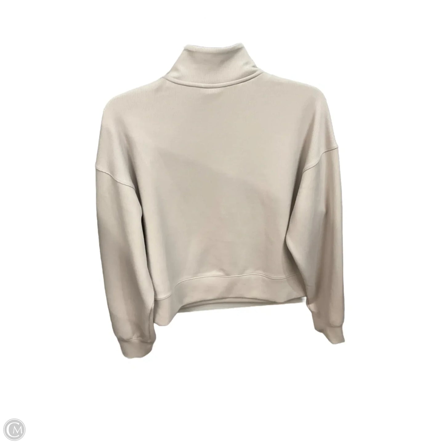 Athletic Top Long Sleeve Crewneck By All In Motion In Beige, Size: S
