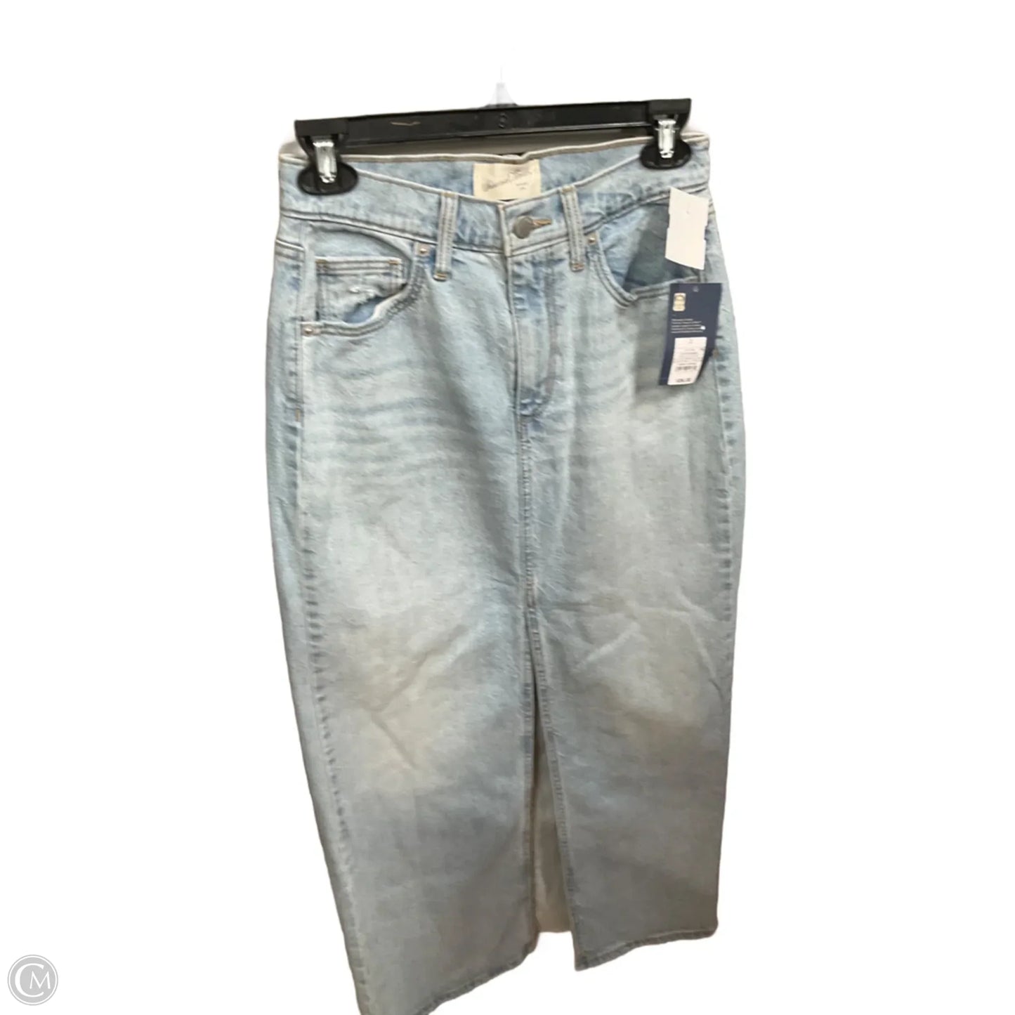 Skirt Maxi By Universal Thread In Blue Denim, Size: 2