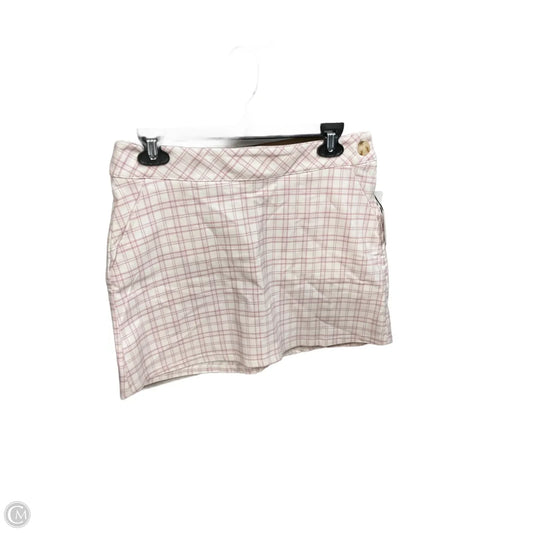 Skirt Mini & Short By Originality In Plaid Pattern, Size: 12