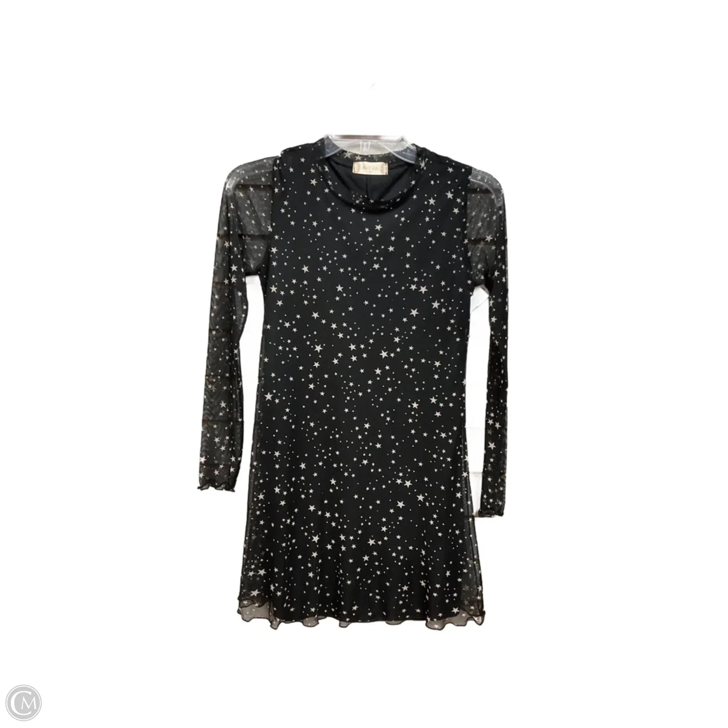 Tunic Long Sleeve By Altard State In Black & Gold, Size: Xs