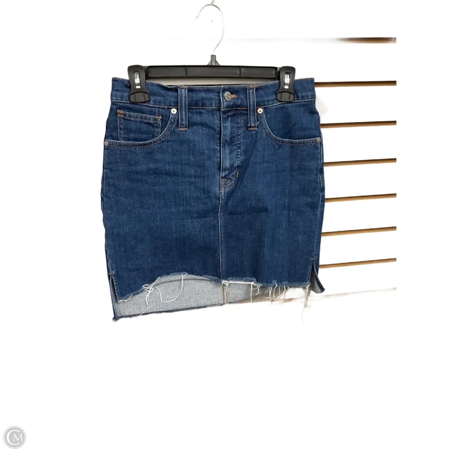 Skirt Mini & Short By Madewell In Blue Denim, Size: 4