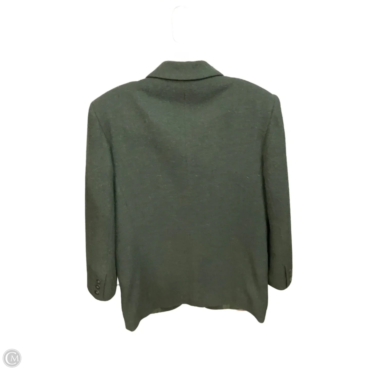 Coat Wool By Eddie Bauer In Green, Size: S