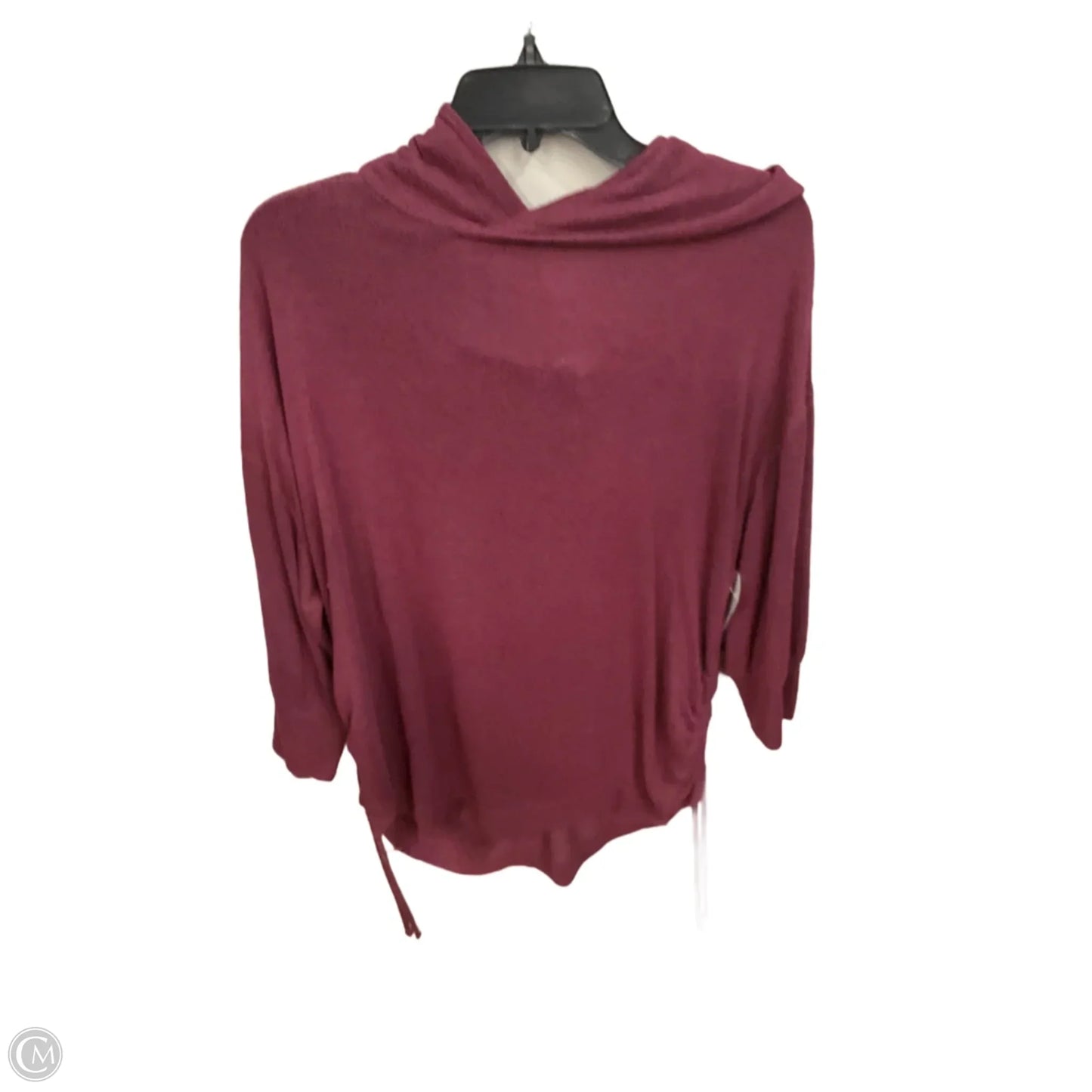 Top Long Sleeve Basic By Clothes Mentor In Maroon, Size: 2x