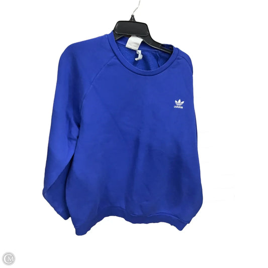 Sweatshirt Crewneck By Adidas In Blue, Size: 2x