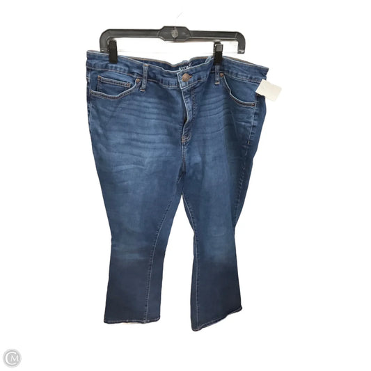 Jeans Boot Cut By Terra & Sky In Blue Denim, Size: 16