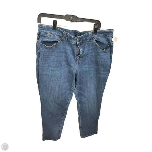 Jeans Boyfriend By Talbots In Blue Denim, Size: 16