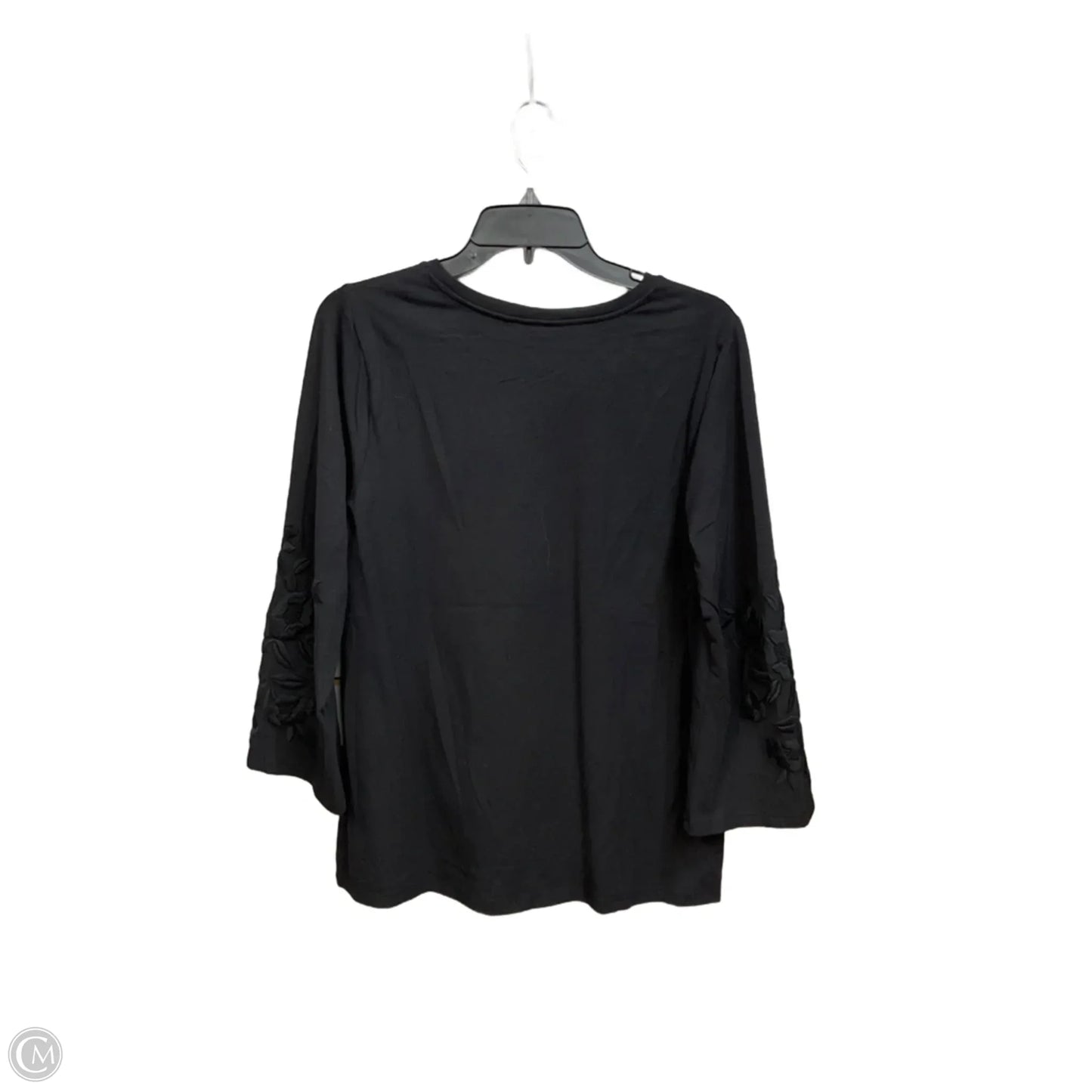 Top Long Sleeve Basic By Chicos In Black, Size: L