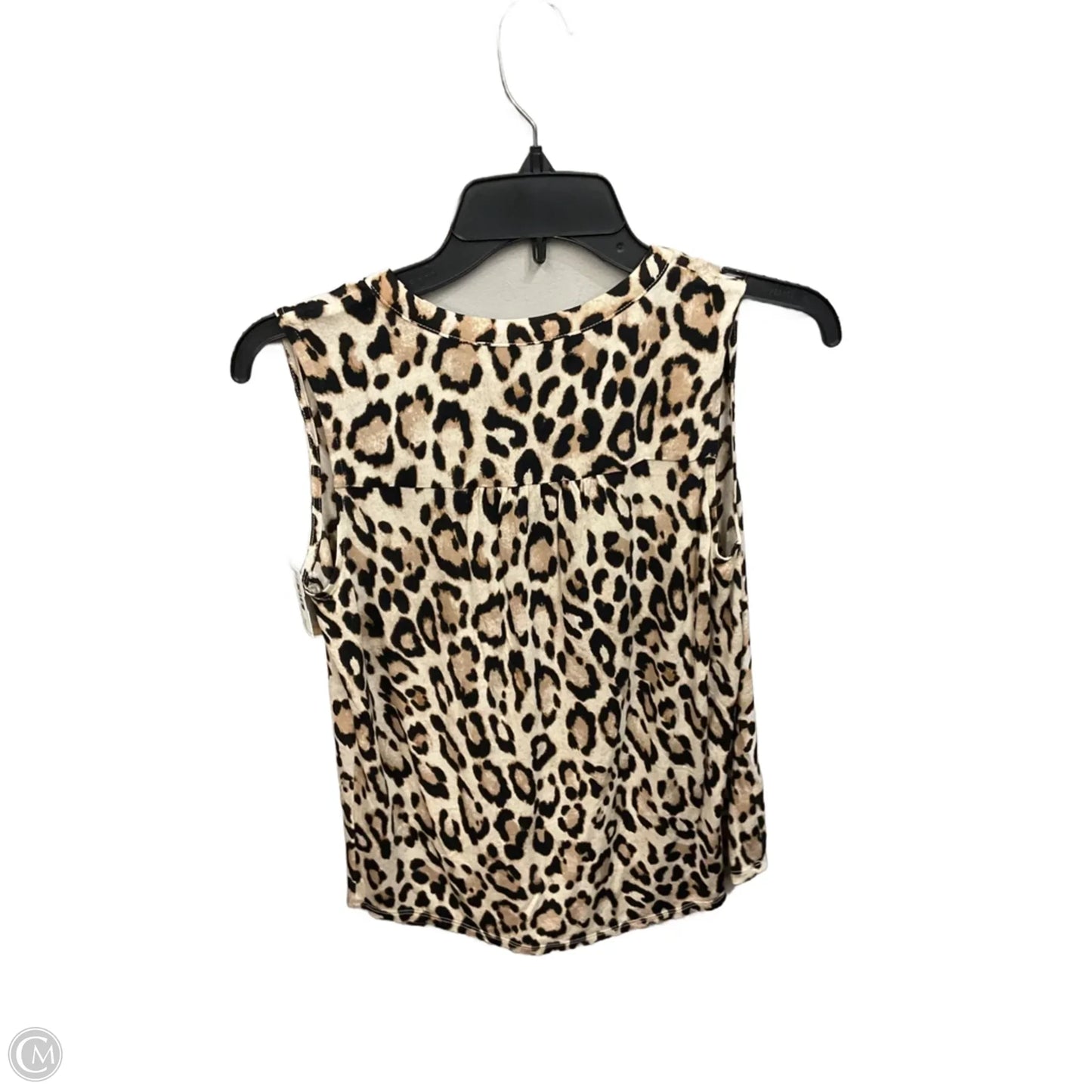 Top Sleeveless By Loft In Animal Print, Size: Sp