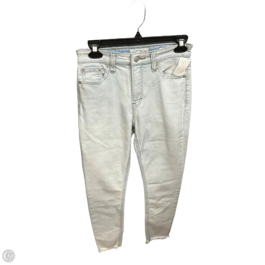 Jeans Cropped By Lucky Brand In Blue Denim, Size: 4