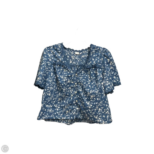 Top Short Sleeve By Gap In Floral Print, Size: Xs