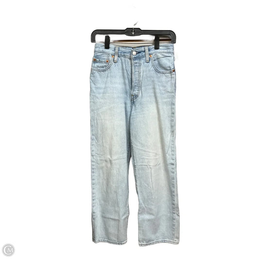Jeans Straight By Levis In Blue Denim, Size: 4