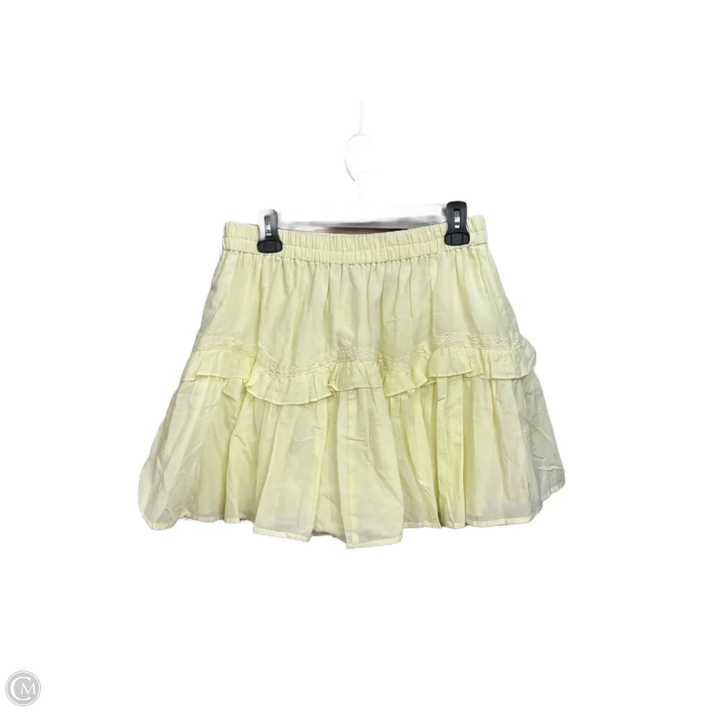 Skirt Mini & Short By Loft In Yellow, Size: 4