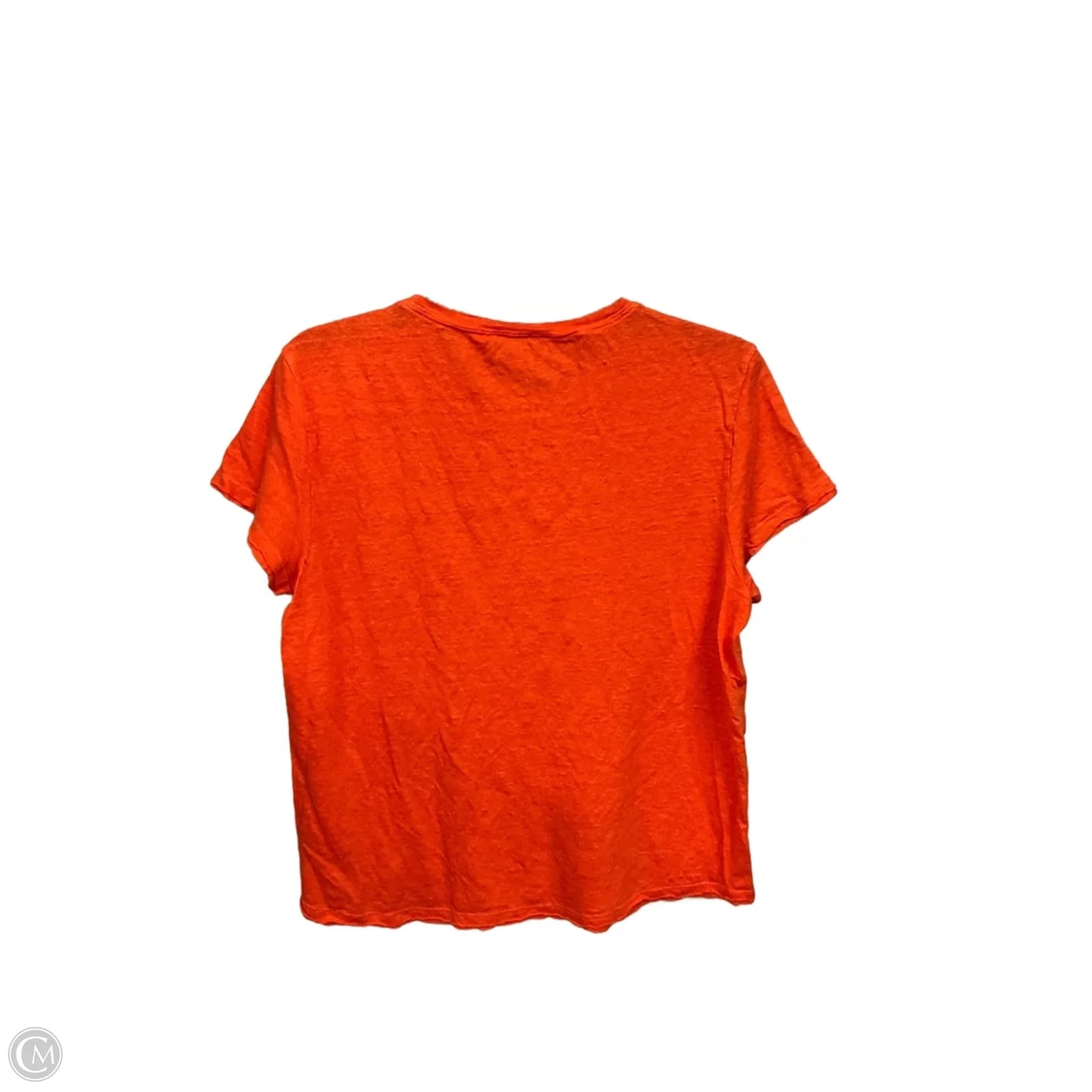 Top Short Sleeve Basic By Frame In Orange, Size: L
