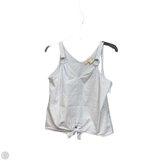 Top Sleeveless By Michael By Michael Kors In Striped Pattern, Size: S