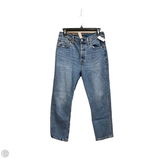 Jeans Straight By Levis In Blue Denim, Size: 6