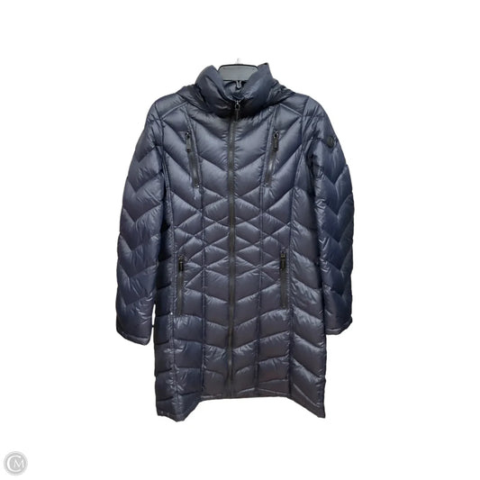 Coat Puffer & Quilted By Calvin Klein In Navy, Size: M