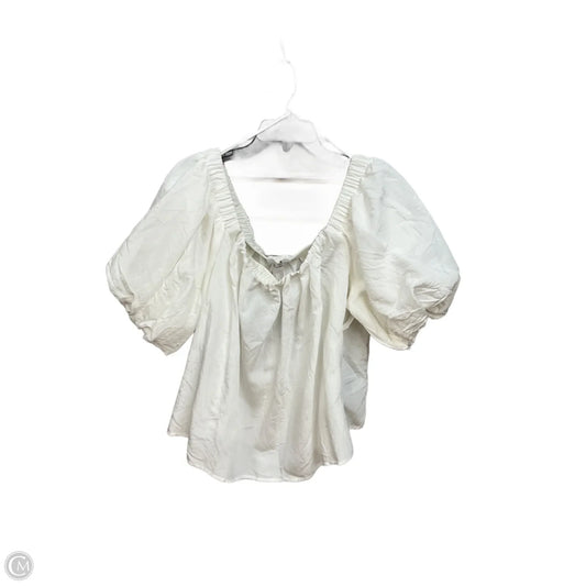 Top Short Sleeve By Cmc In White, Size: Xl