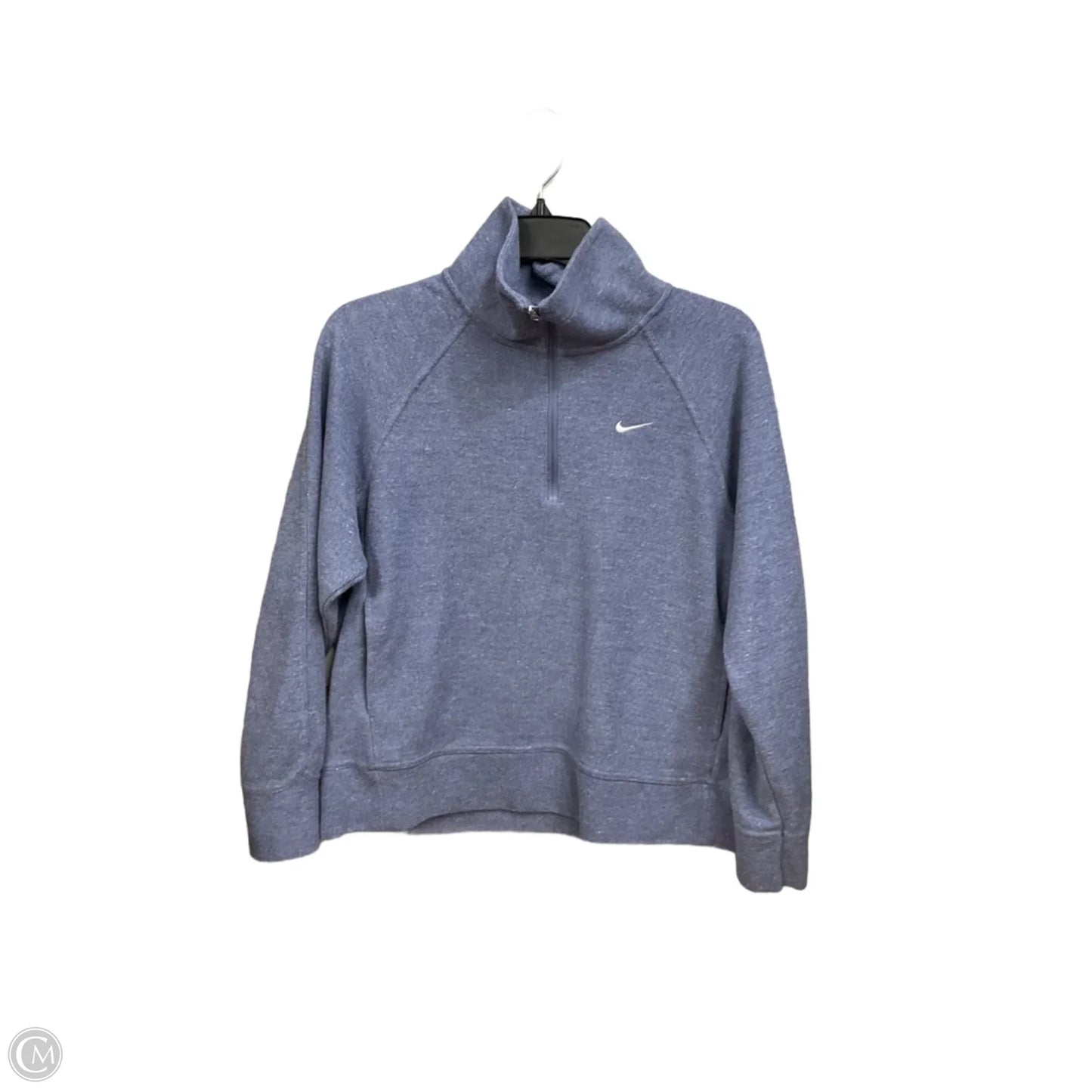 Sweatshirt Collar By Nike Apparel In Blue, Size: M
