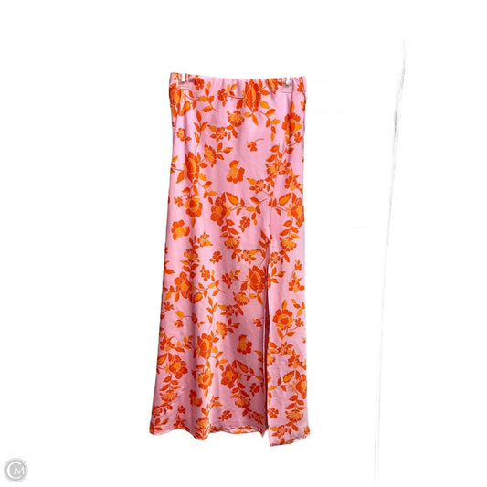 Skirt Maxi By Altard State In Orange & Pink, Size: 12