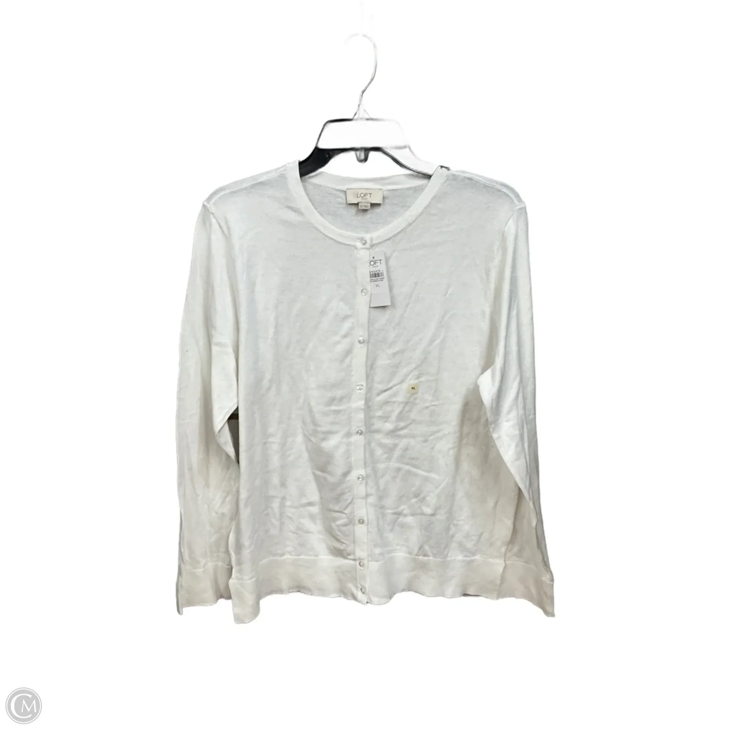 Cardigan By Loft In White, Size: Xl