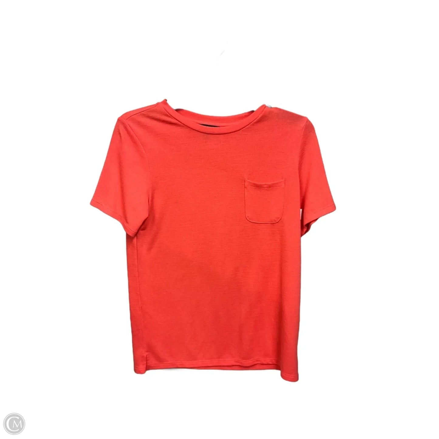 Top Short Sleeve Basic By Banana Republic In Orange, Size: S