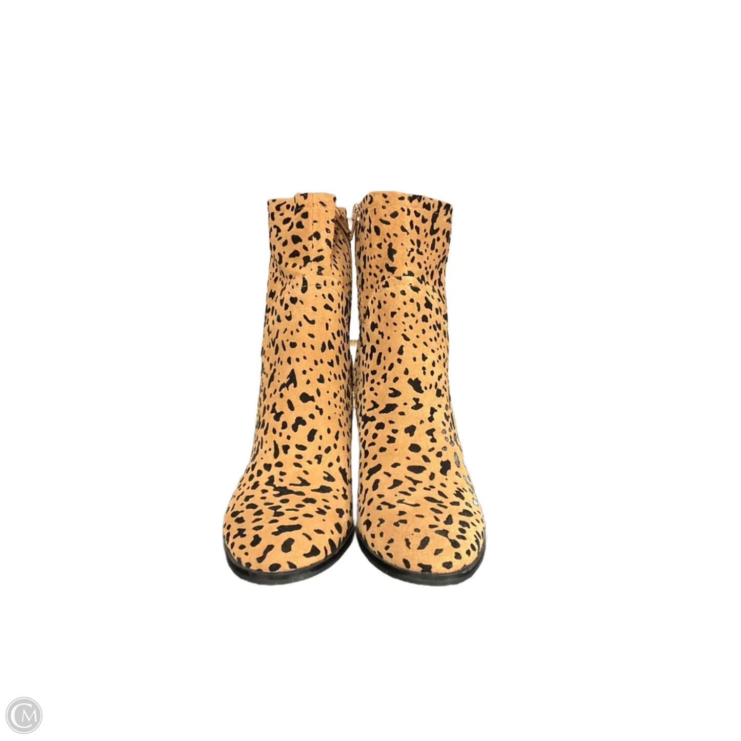 Boots Ankle Heels By Gibson And Latimer In Animal Print, Size: 7.5