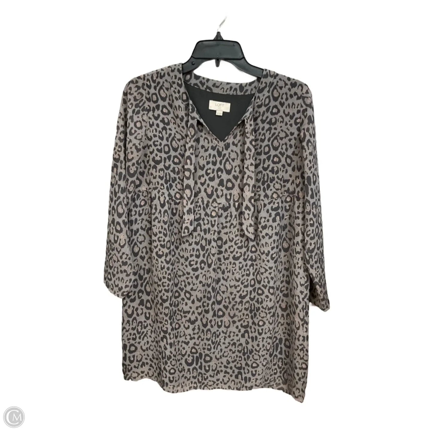 Tunic Long Sleeve By Loft In Animal Print, Size: Xsp