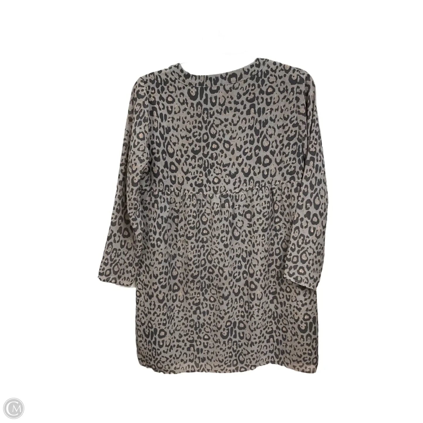 Tunic Long Sleeve By Loft In Animal Print, Size: Xsp