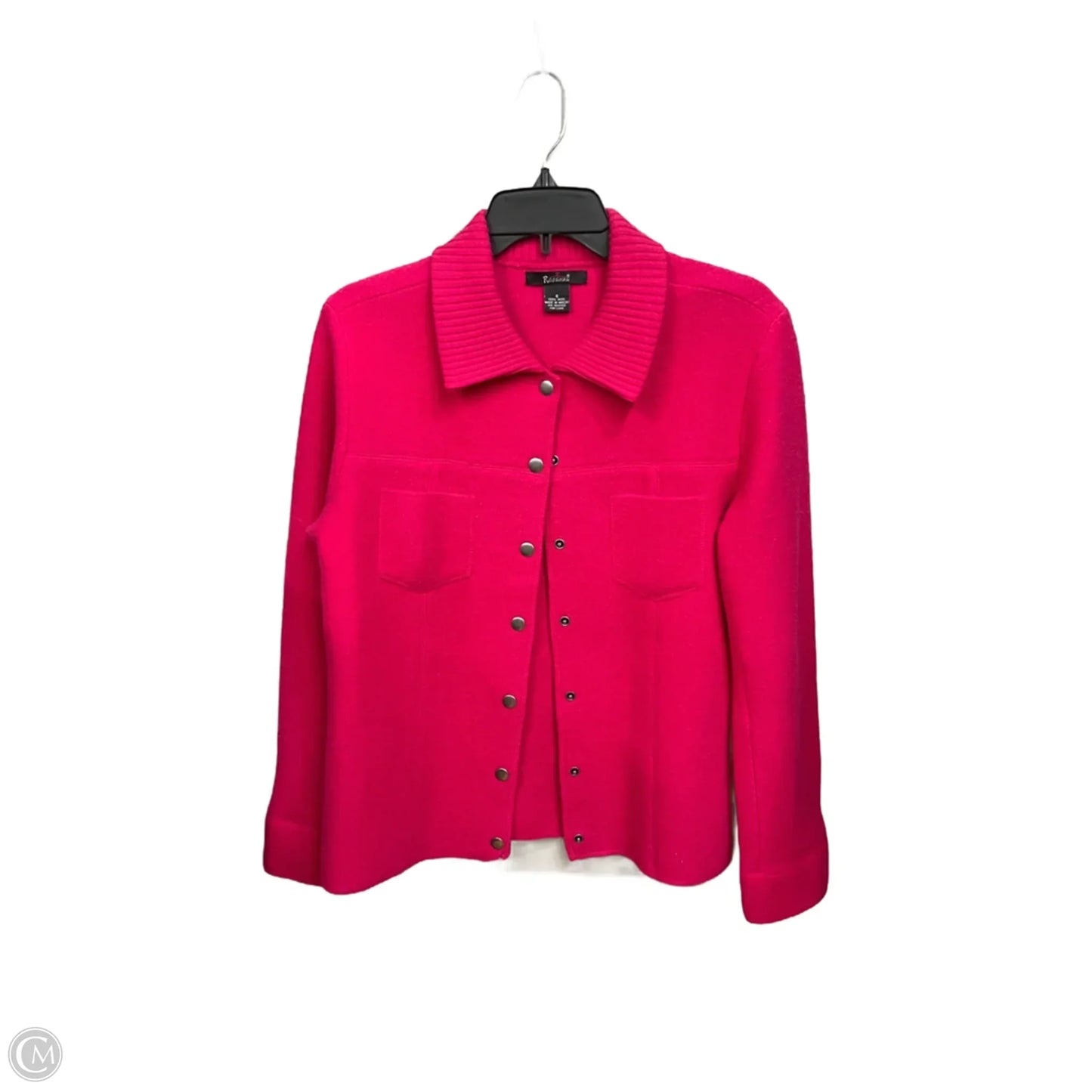 Coat Wool By Clothes Mentor In Pink, Size: S